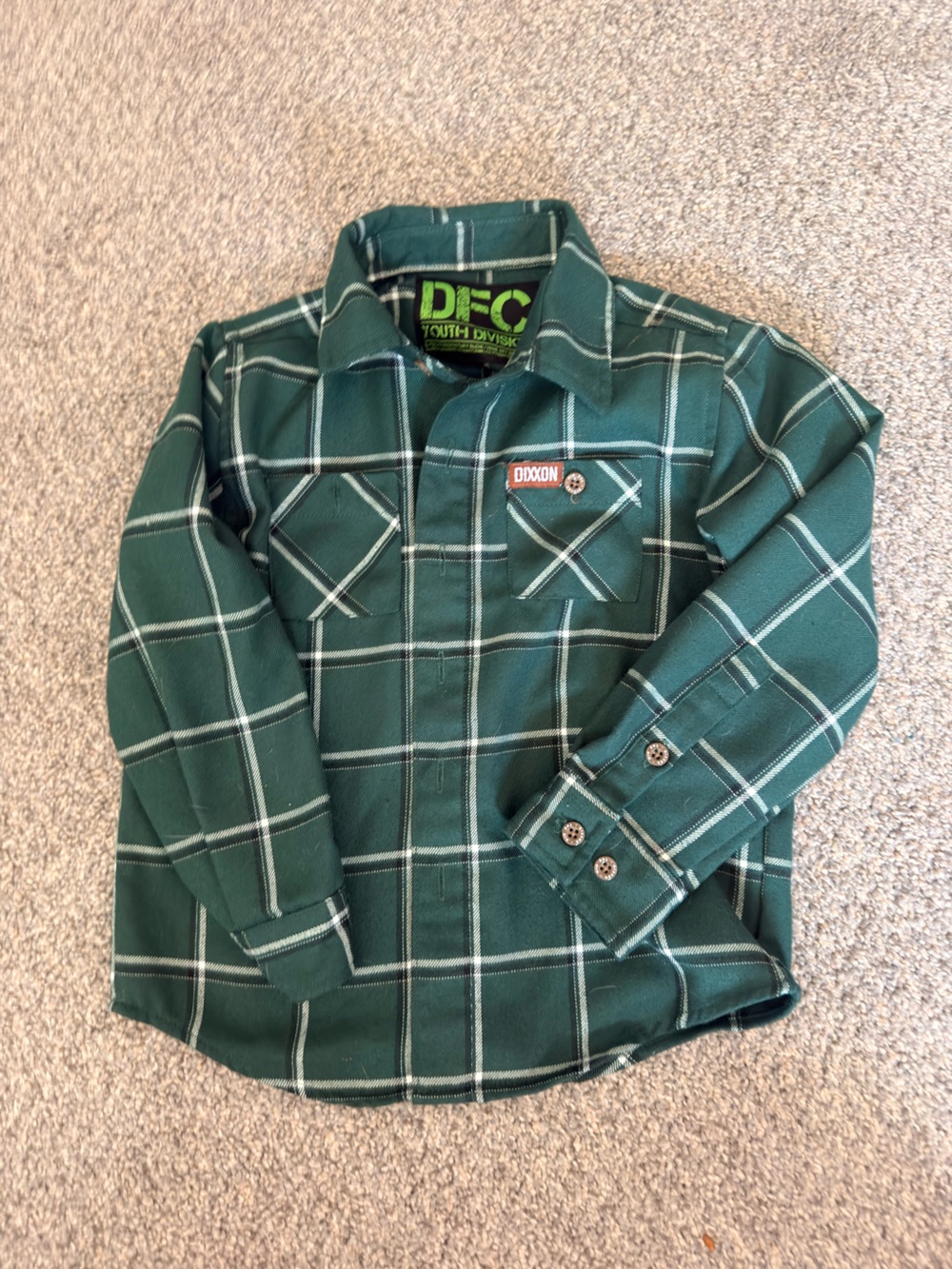 DIXXON Green Plaid Button-Down Shirt